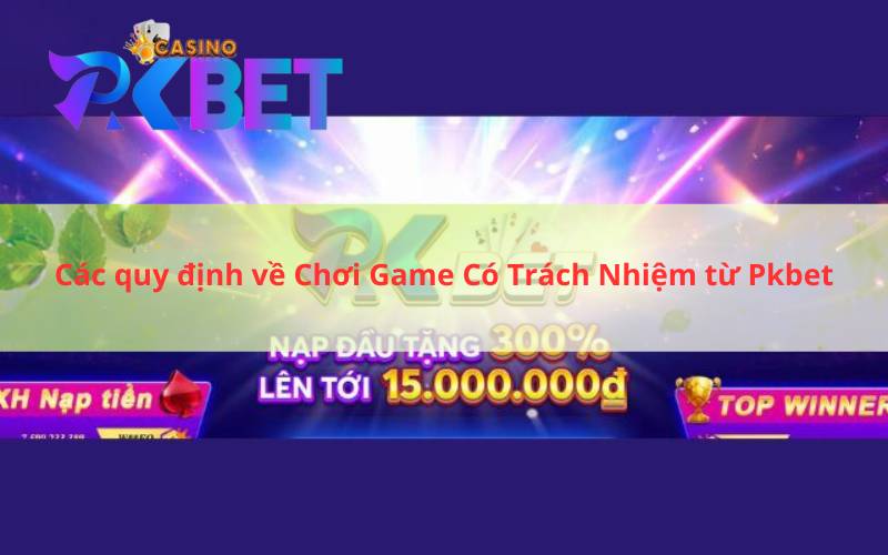 Các quy định về Chơi Game Có Trách Nhiệm từ Pkbet