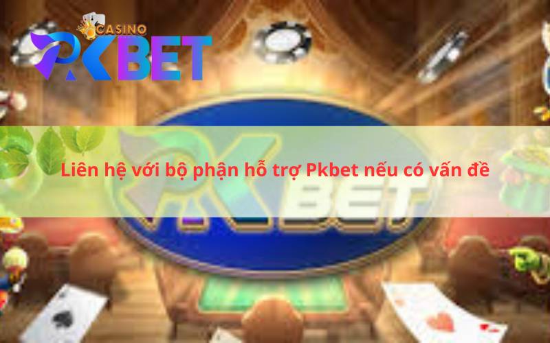 Liên hệ với bộ phận hỗ trợ Pkbet nếu có vấn đề